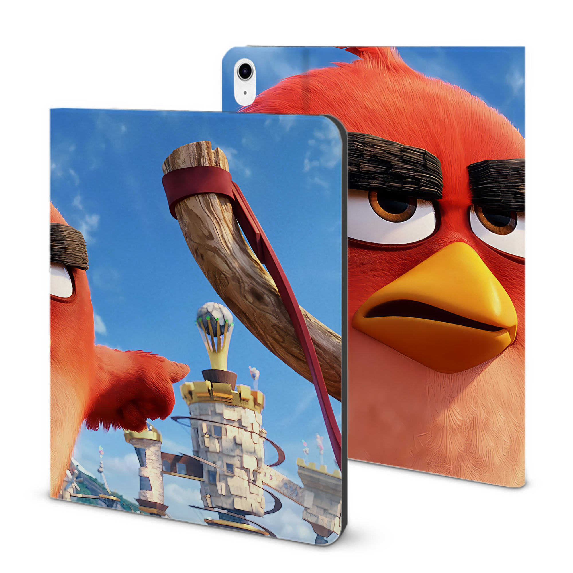 （画像用） Angry Birds アングリーバード IPad ケース ブック型 PUレザー TPU 耐衝撃 軽量 薄型 ペン収納なし 全面保護 IPad 各モデル対応